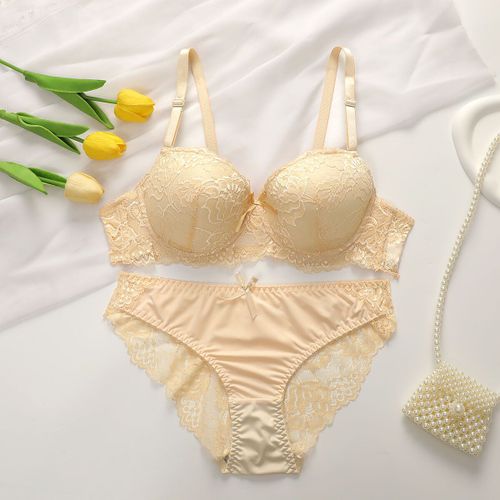 Ensemble De Lingerie Multicolore Sexy Pour Femmes,Sous-Vêtements Push-Up,Sous-Vêtements À Fleurs,Rassemblement,A2axes,2 Pièces