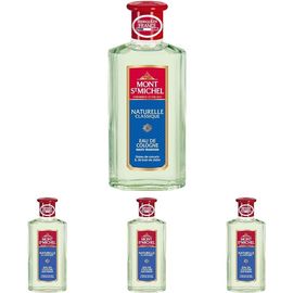 Mont St Michel - Parfumeur Depuis 1920 - Naturelle Classique Eau De Cologne Haute Tradition - Parfum Authentique - Le Flacon De 250ml (Lot De 4) 