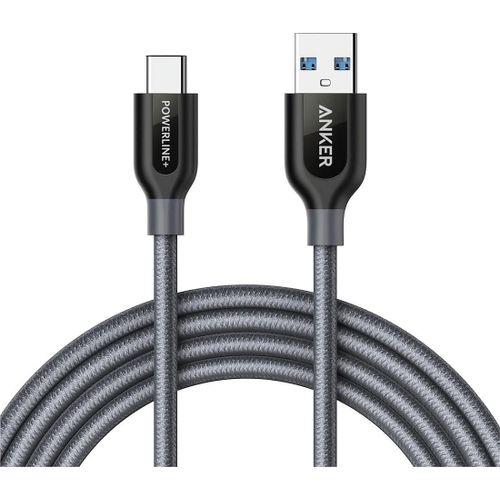 KALANKA-Câble USB C vers USB 3.0 de 180 cm Powerline+ Extra Solide pour Appareils USB Type C (Samsung Galaxy S8/8+/9, Nouveau MacBook, Huawei P10, Google Pixel, Nexus 6P, LG V20 G5 .)