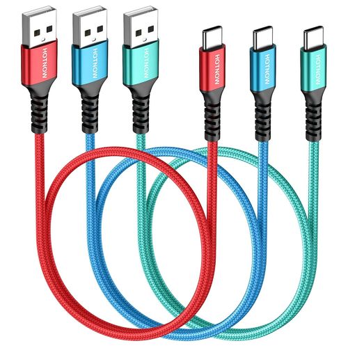KALANKA-Câble USB C 0,5 m Lot de 3, Short 50cm USB C chargeur câble 3A pour iPhone 16 15, Galaxy s25 S24 s9 s8, alimentation mobile et autres appareils de classe C