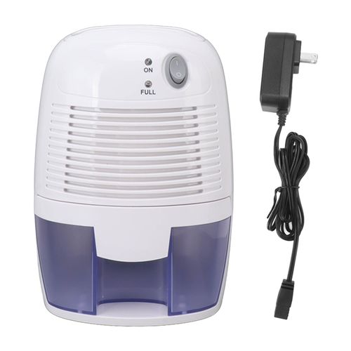 HJLIAN Mini deshumidificateur electrique portable 22,5 W 2,5 A 0,5 L Humidificateur a brancher pour sous-sol domestique Prise americaine 100-240 V vers DC9 V