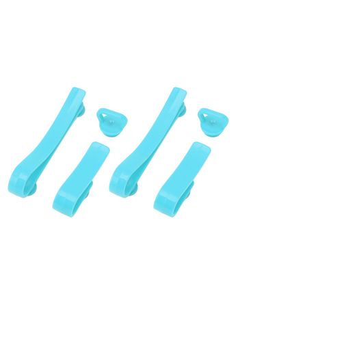 HJLIAN Crochets de sac de plage en plastique, accessoires pour sacs Bogg, insertion de breloque, porte-gobelet, connecteur, porte-cles, bleu