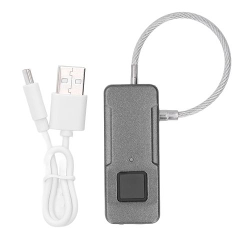 HJLIAN Cadenas a empreintes digitales, identification rapide, sur et fiable, 10 empreintes digitales, faible consommation d'energie, outil de verrouillage pour bagages