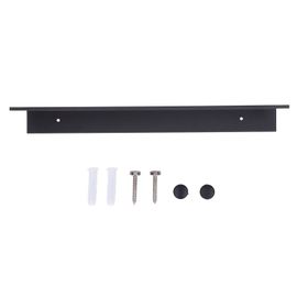 HJLIAN Etagere de douche sans perforation, rangement de salle de bain tendance en alliage d'aluminium pour la maison, blanc et noir, 50 cm