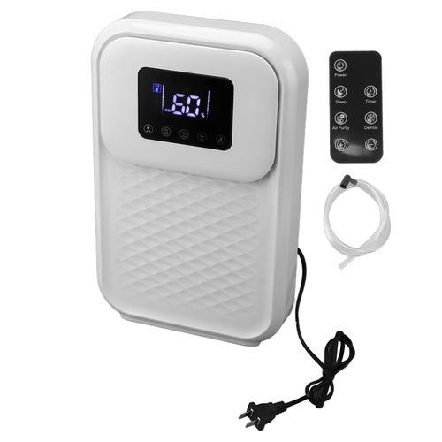 HJLIAN Deshumidificateur pour la maison, silencieux, intelligent, ecran tactile LCD, fonction de synchronisation, petit deshumidificateur avec telecommande, prise americaine 110 V
