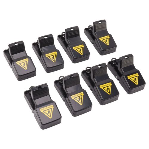 HJLIAN Lot de 8 pieges a souris pour l'interieur, petits pieges a souris, rapides, efficaces et hygieniques.