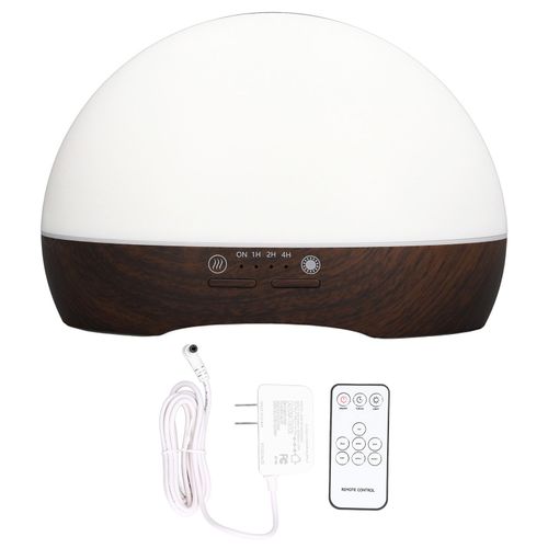 Hjlian Diffuseur D'huiles Essentielles 300 Ml, Humidificateur D'air Ultrasonique Pour La Maison Et Le Bureau, Us 100-240 V, Grain De Bois Profond 
