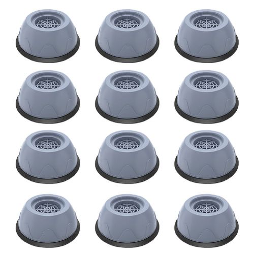Hjlian Lot De 12 Patins Anti-Vibrations En Caoutchouc Pour Machines A Laver, Amortisseurs Universels, Pour Refrigerateur Et Table