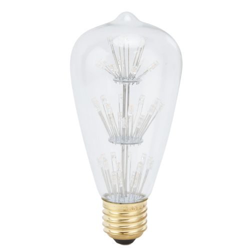 HJLIAN Ampoule feu d'artifice 3 W LED chaude style vintage pour decoration de fete, jardin, chambre a coucher, 85-265 V