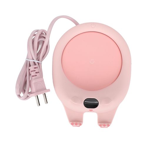 HJLIAN Chauffe-tasse a cafe intelligent, temperature constante de 55 degres Celsius, pour la maison et le bureau, 220 V, rose
