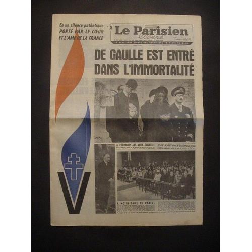Mort Du Général De Gaulle : Le Parisien Libéré Du 13/11/1970 -  N° 8150