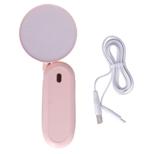 HJLIAN Lampe de bureau LED avec col de cygne, veilleuse, 3 couleurs, variateur d'intensite, pliable, protection des yeux, chargement USB, rose
