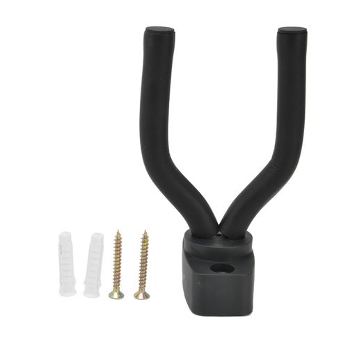 HJLIAN Lot de 4 supports muraux pour guitare electrique, crochets pour guitare, ukulele, basse, banjo, instrument de musique