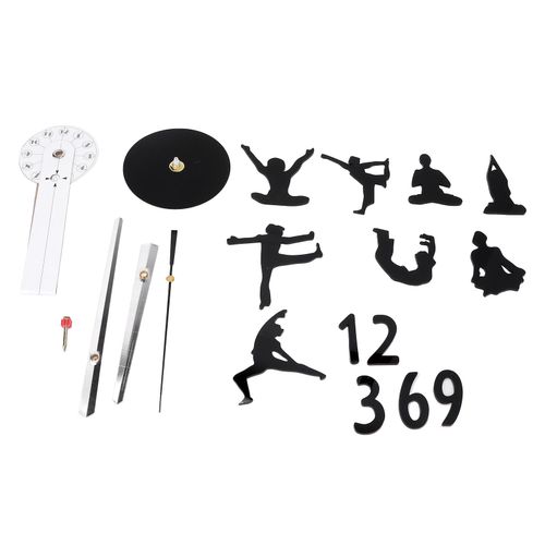 HJLIAN Horloge murale silencieuse et elegante, sans cadre, a faire soi-meme, pour salon ou bureau
