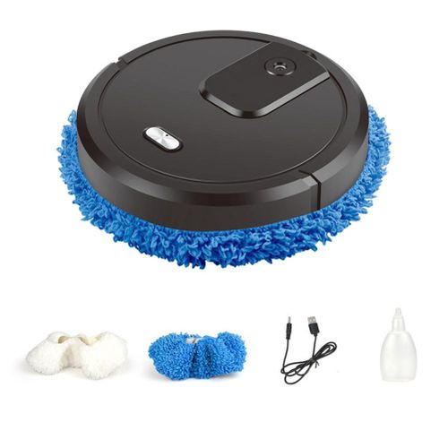 HJLIAN Robot de balayage intelligent 3 en 1, machine de nettoyage humide et sec, machine de balayage automatique intelligente pour l'interieur de la maison
