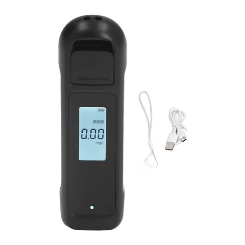 Hjlian Ethylotest Avec Ecran Lcd Precis, Charge Usb, 0 A 0,19 % D'alcoolemie, 0 A 0,95 Mg/L, Pour Usage Domestique Et Hospitalier