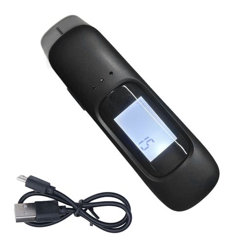 Hjlian Ethylotest Noir Portable, Mini, Anti-Poussiere, Haute Precision, Rechargeable, Detecteur D'alcool Special