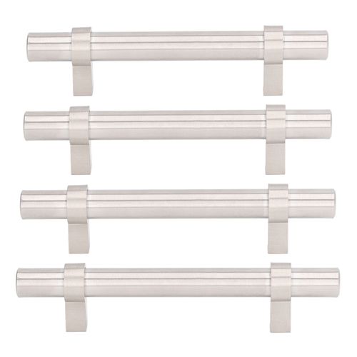 HJLIAN Lot de 10 poignees de tiroir en acier inoxydable 201, design moderne, creux, durable, haute durete, largement utilisees