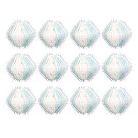 HJLIAN Lot de 12 boules de lavage pour animaux de compagnie, reutilisables et inoffensives, pour machine a laver (bleu et blanc)