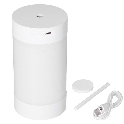 HJLIAN Humidificateur de voiture 300 ml, diffuseur d'aromes LED USB grande capacite pour la maison et le bureau, blanc