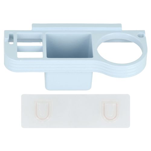 HJLIAN Support de seche-cheveux mains libres pour salle de bain, support de rangement pour accessoires capillaires, bleu