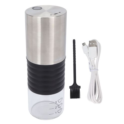 Hjlian Moulin A Cafe Electrique 355 Ml Avec Balance, Chargement Usb, Portable, Pour Les Voyages