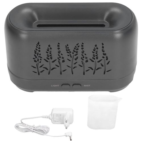 Hjlian Diffuseur D'huiles Essentielles A Faible Bruit, Capacite De 200 Ml, Chargement Usb, Humidificateur En Bois Noir Pour La Maison Et Le Bureau, Prise 100-240 V Eu