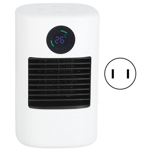 HJLIAN Radiateur soufflant intelligent a affichage numerique, chauffage rapide, souffleur d'air chaud, tete vibrante a 50 ¡ã, alimentation en air, arret automatique, prise americaine 110 V