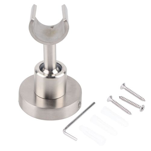 HJLIAN Support de pommeau de douche rotatif et reglable en acier inoxydable pour salle de bain