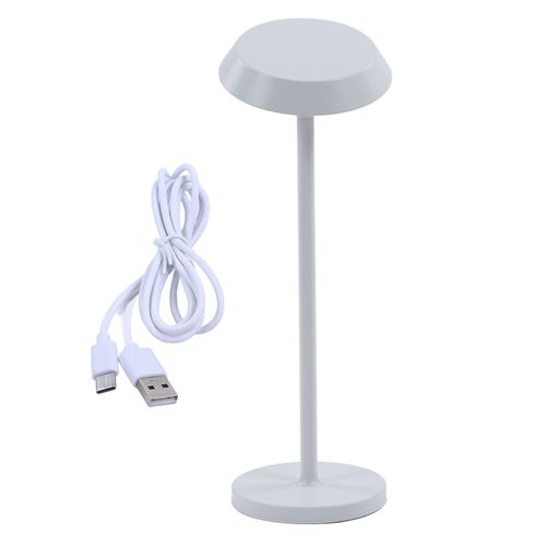 Hjlian Lampe De Table Moderne Minimaliste A Led, Rechargeable Par Usb, Ip54, Ergonomique, Ideale Pour Le Salon, Protection Des Yeux, Blanche