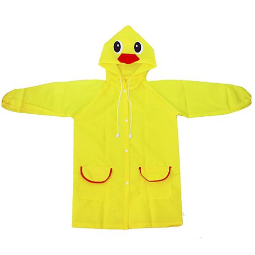 Hjlian Impermeable Pour Enfants, Motif Animal, Colore, Dessin Anime, Respectueux De L'environnement, Vetements De Pluie Pour Etudiants, Jaune