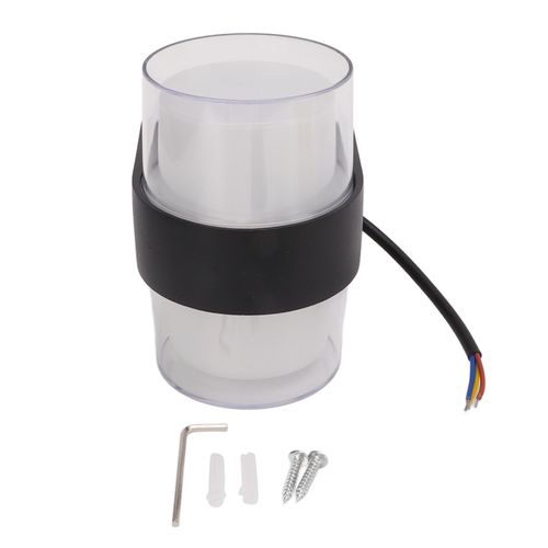 Hjlian Applique Murale D'exterieur A Double Tete Ronde, Etanche, Led, Eclairage Vers Le Haut Et Vers Le Bas, Compatible Avec L'application Smart Life, Ac85 A 265 V