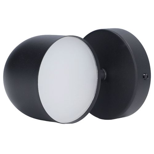 Hjlian Applique Murale Led D'interieur Tactile Intelligente, Variateur D'intensite Reglable, Rotative A 350 Degres, Noire, Pour La Maison, Le Salon, La Table De Chevet, 85-265 V