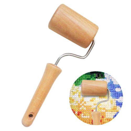 HJLIAN Ensemble d'outils de peinture strass 5D, rouleau en bois, accessoires de peinture strass DIY pour peinture strass Art DIY