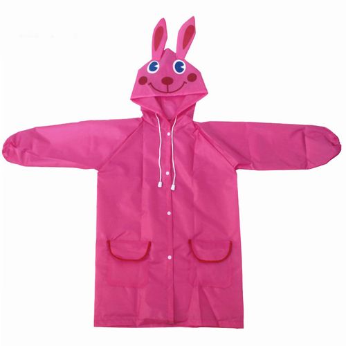 Hjlian Impermeable Pour Enfants, Motif Animal, Colore, Dessin Anime, Respectueux De L'environnement, Vetements De Pluie Pour Etudiants, Rose