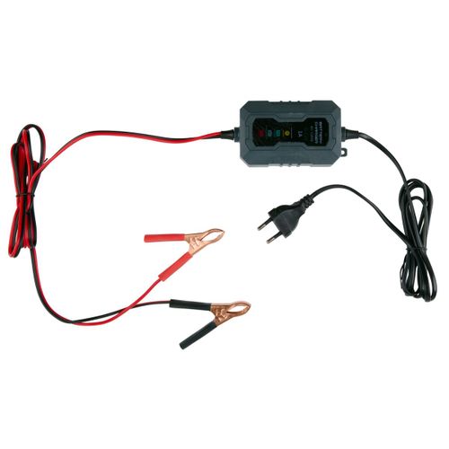 Dunlop Chargeur Batterie Voiture 6/12v ¿ Chargeur Moto Intelligent 1a ¿ Entretien Batterie Avec Led ¿ Sécurité Polarité Et Court-Circuit