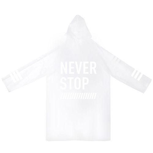 Hjlian Cape De Pluie En Tissu Eva, Manteau Tendance, Version Homme Femme Adulte, Impermeable De Randonnee, Vetements Blancs, Xl