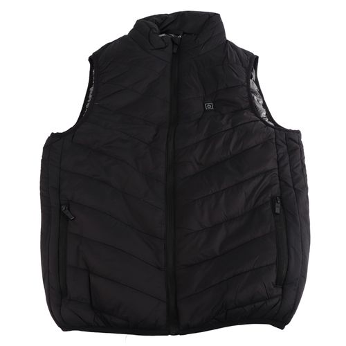 Hjlian Veste Chauffante Unisexe 3 Vitesses, 4 Zones De Chauffage, Gilet Thermique Electrique En Fibre De Polyester Pour L'exterieur Et L'hiver, Taille Xxl