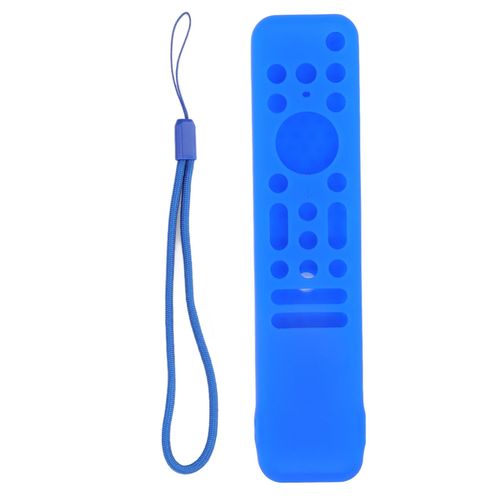 HJLIAN Coque de protection en silicone souple et lavable pour telecommande TV RMF TX800 TX900, bleu