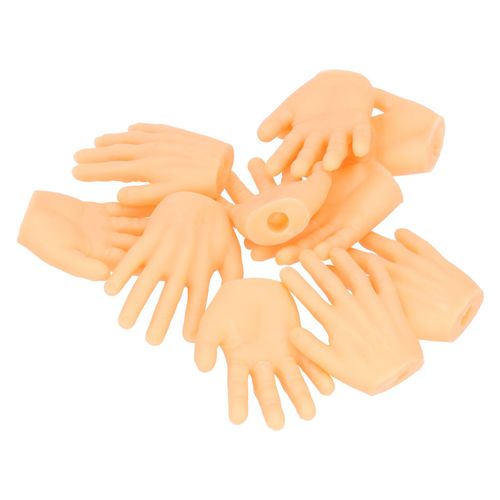 Hjlian Lot De 10 Petites Mains En Vinyle Robustes Pour Bebe, Modele De Main Pour Enfants Et Adultes, Ideal Pour Une Fete, Un Bar Ou Une Maison