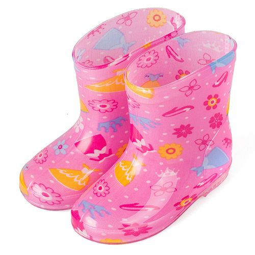 Hjlian Bottes De Pluie Antiderapantes Pour Enfants, Chaussures De Pluie Impermeables Pour Tout-Petits, Bottes Pour Garcons Et Filles, Type 1, Taille 24 (15 Cm/5,91 Po)