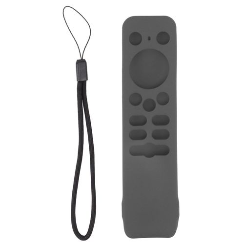 HJLIAN Coque de protection en silicone souple pour telecommande Realme TV Stick, anti-chute, gris fonce
