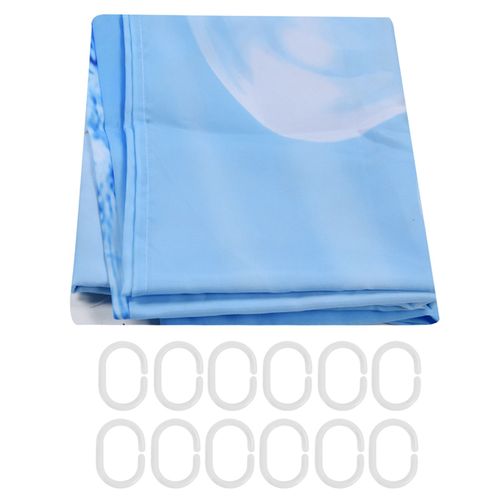 HJLIAN Rideau de douche impermeable a motif innovant, couleur vive, pour salle de bain, maison, baignoire, 180 x 180 cm