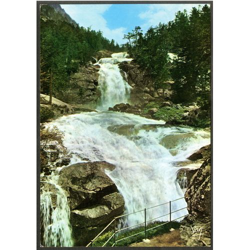 Carte Postale N°1128, Nos Belles Pyrénées, Cauterets 65, Cascade Du Pont D'Espagne