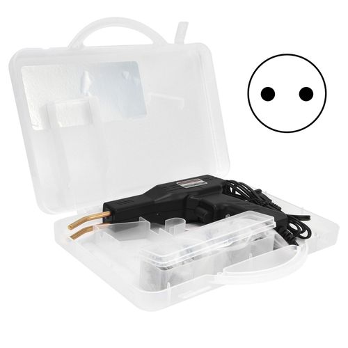 HJLIAN Poste a souder plastique manuel, machine multifonctionnelle pour reparation de pare-chocs de voiture en PVC, prise UE noire 220 V