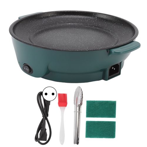 Hjlian Poele A Griller Electrique Multifonctionnelle Antiadhesive De 22 Cm De Gros Calibre Pour La Maison, Prise Ue