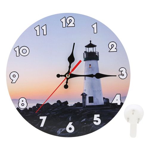 HJLIAN Horloge murale ronde silencieuse de style industriel, decoration d'interieur, style retro commercial, type 2