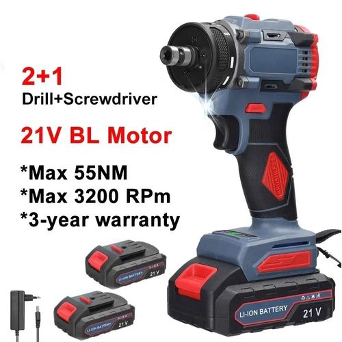 Perceuse sans fil 2 en 1 16.8V/21V, tournevis électrique, tournevis à batterie, voies de Rotation, perceuses, outils de tournevis-Définir la batterie 4 2pcs