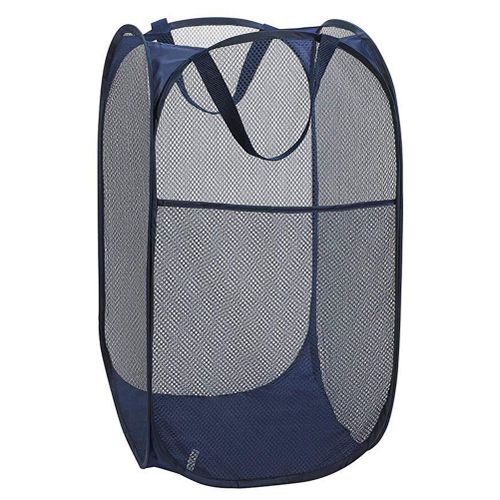 HJLIAN Panier a linge pliable en maille polyester de grande capacite