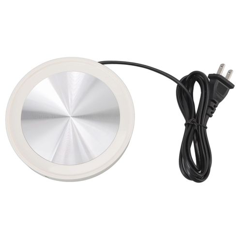 HJLIAN Chauffe-tasse 30 W, chauffage rapide et constant, temperature de 55 a 60 ¡ãC, sous-verre pour bureau, prise americaine 100-240 V